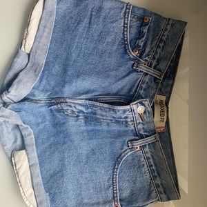 Levi’s blue jean shorts